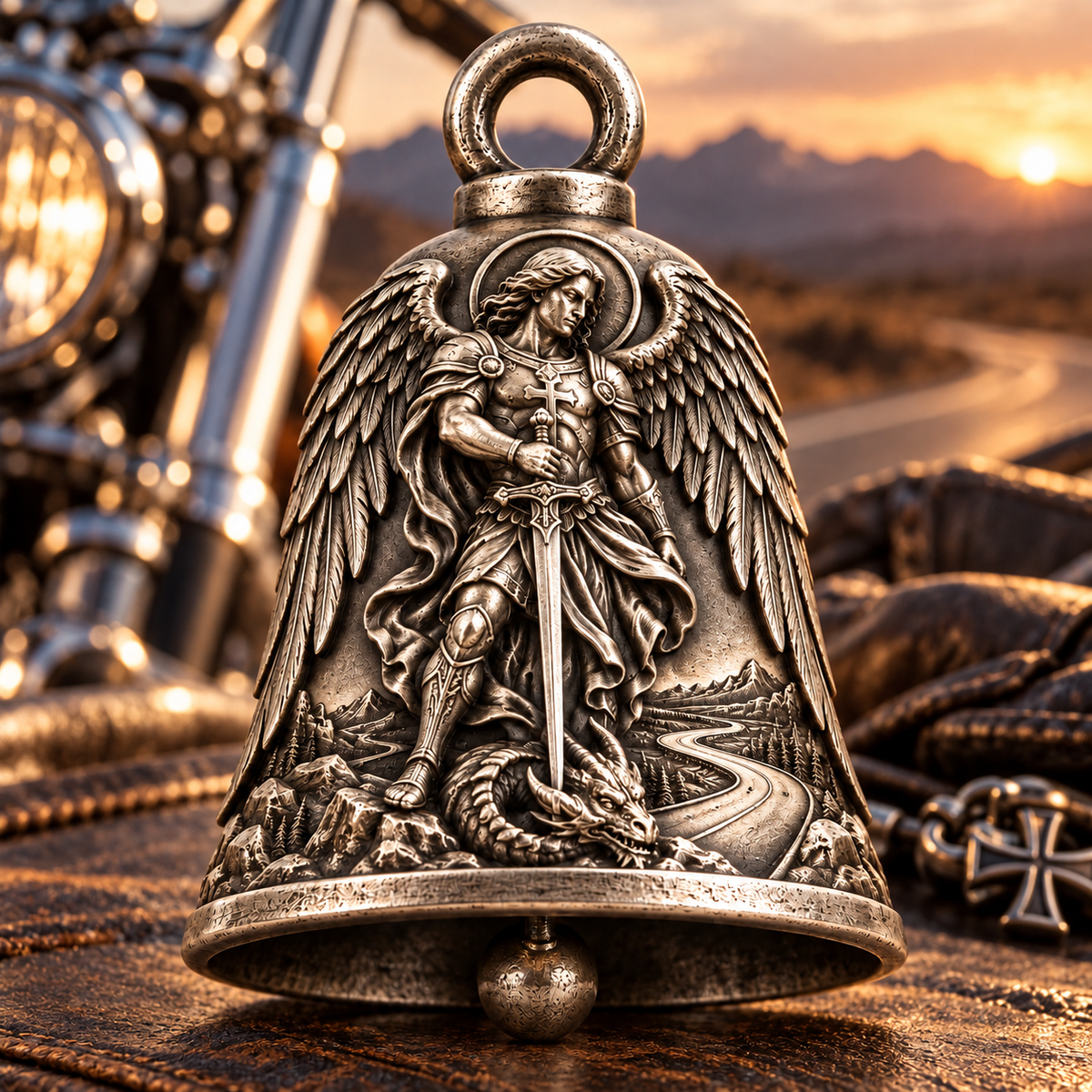 St. Michael Road Guardian motorcycle bell