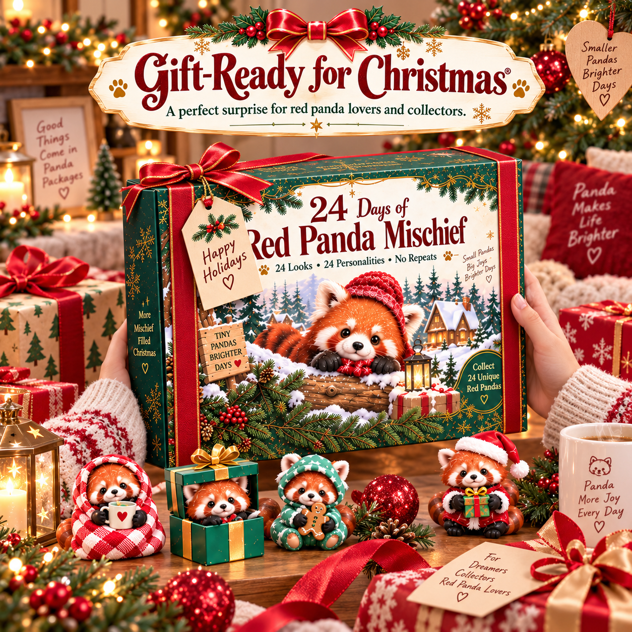 Panda Paws & Tiny Chaos™ – 24 Red Panda Mischief Collectibles