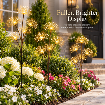 ✨ Solar Starlight Garden Branches – 3-Piece Warm White Outdoor Light Set