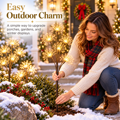 ✨ Solar Starlight Garden Branches – 3-Piece Warm White Outdoor Light Set