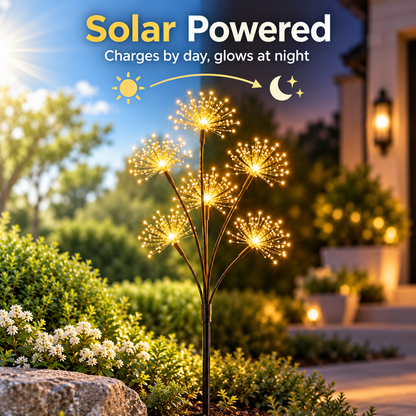 ✨ Solar Starlight Garden Branches – 3-Piece Warm White Outdoor Light Set