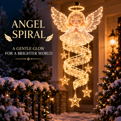 🎄 Christmas Magic Spiral™ Hanging LED Light Collection – 9 Festive Designs ✨
