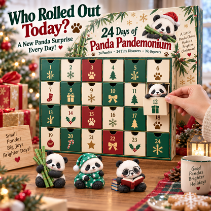 ⏰Limited Stock 50% OFF 🐼 24 Days of Panda Pandemonium™ | 24 Unique Holiday Panda Collectibles