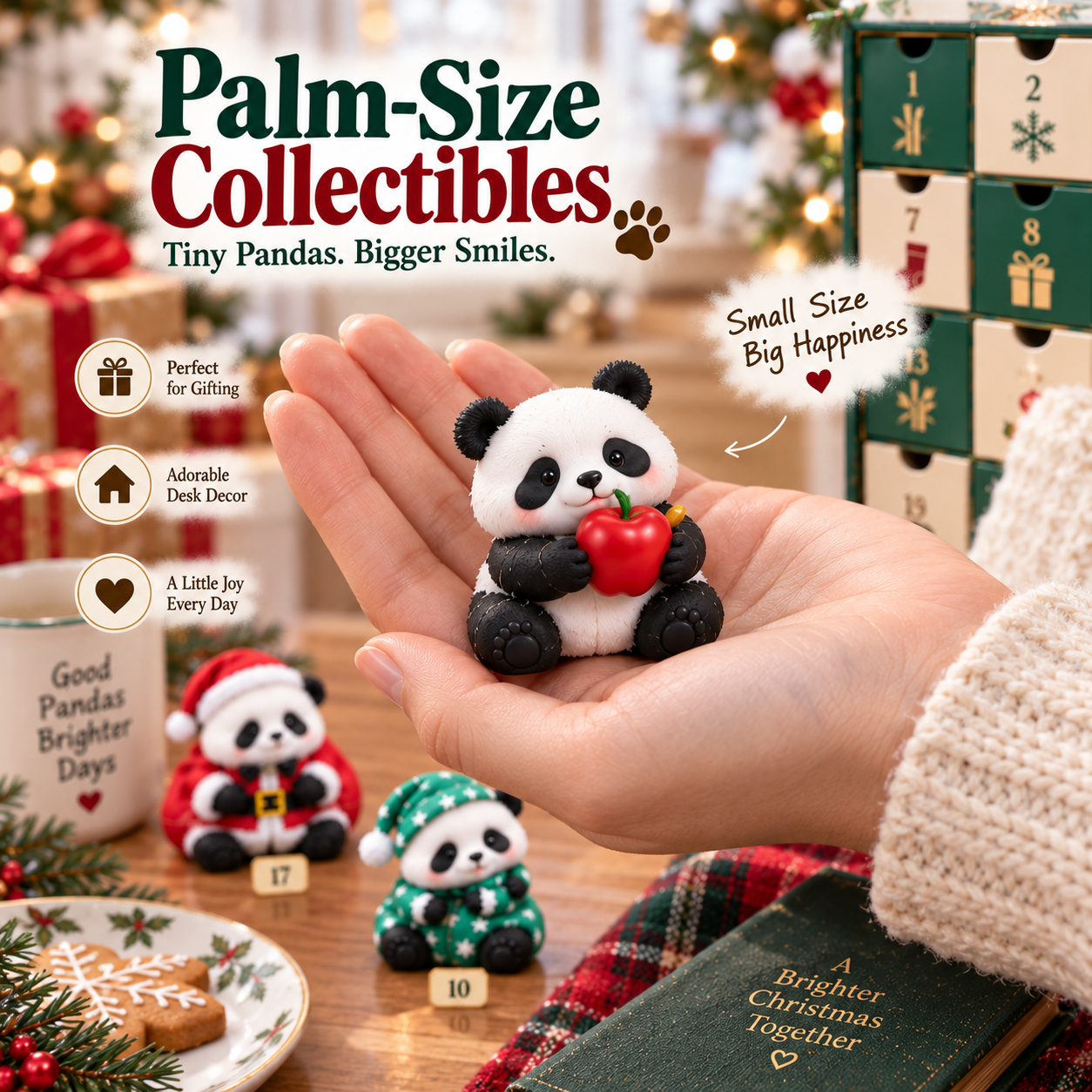 Panda Pandemonium Christmas home display