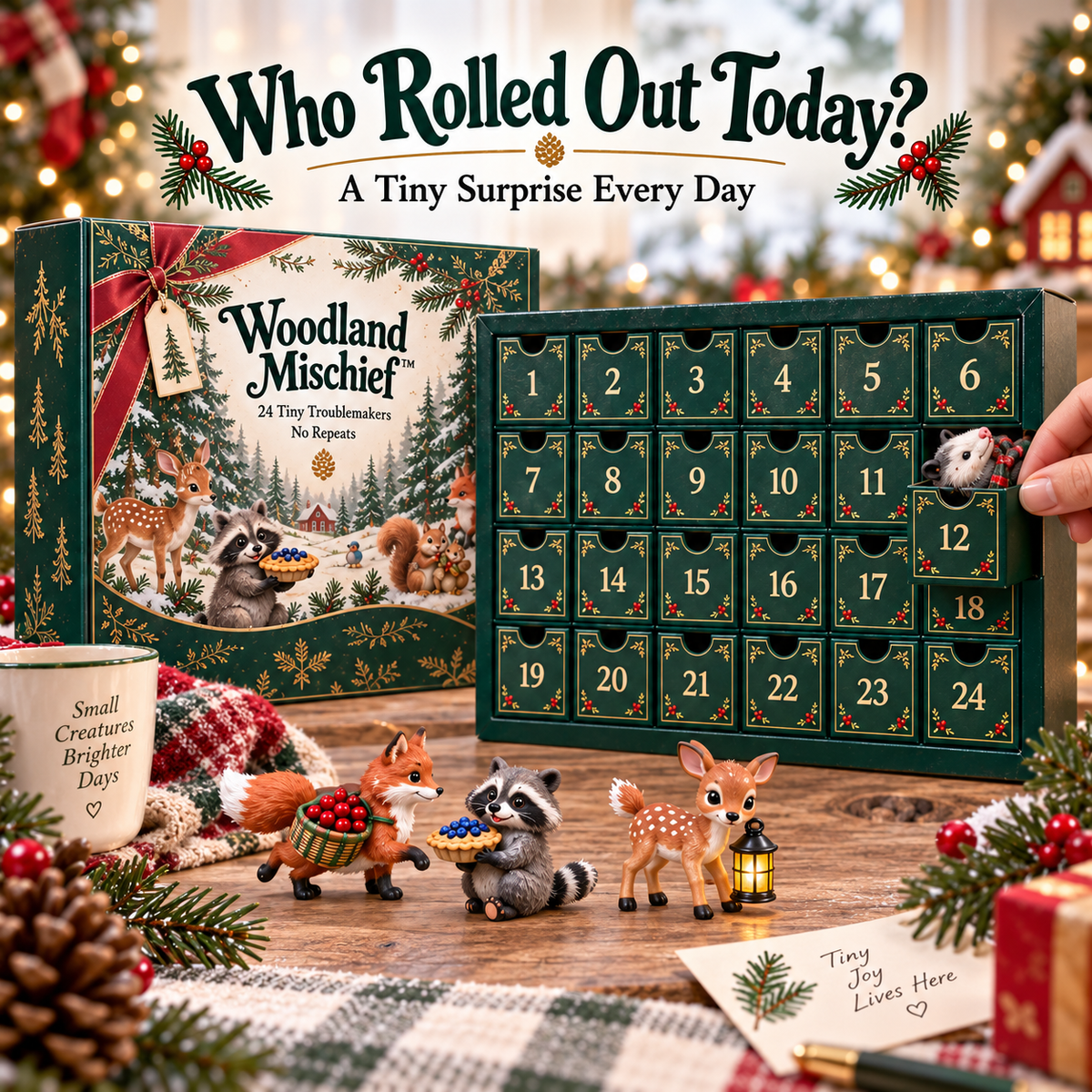 🌲 Woodland Mischief™ – 24 Tiny Troublemakers, 24 Unique Woodland Collectibles