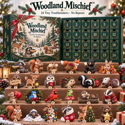 🌲 Woodland Mischief™ – 24 Tiny Troublemakers, 24 Unique Woodland Collectibles