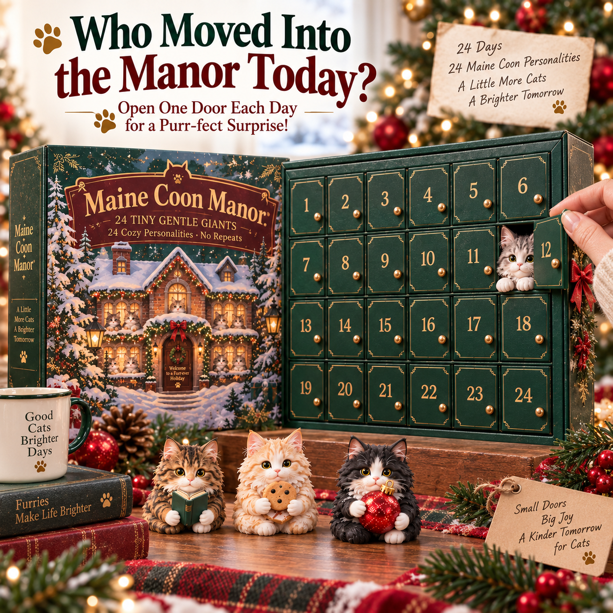 🐈 Maine Coon Manor™ – 24 Tiny Gentle Giants, 24 Unique Maine Coon Collectibles