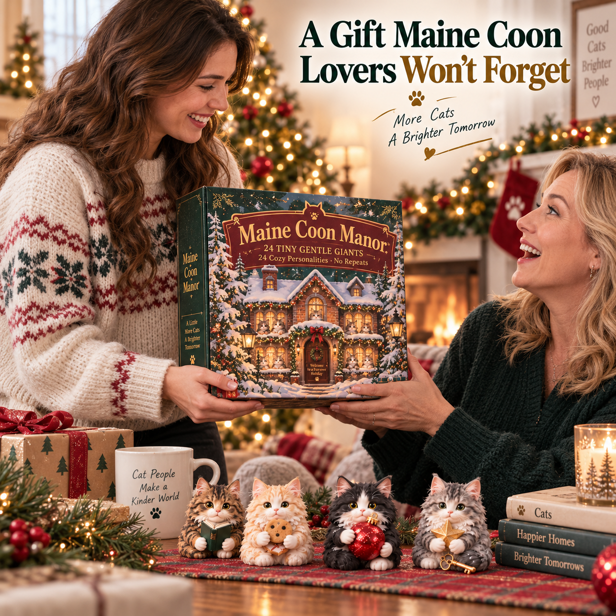 🐈 Maine Coon Manor™ – 24 Tiny Gentle Giants, 24 Unique Maine Coon Collectibles