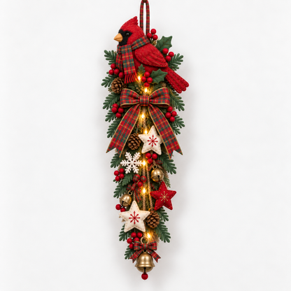 🐮🎄 MerryCascade™ Highland Cow Glowing Christmas Door Hanger