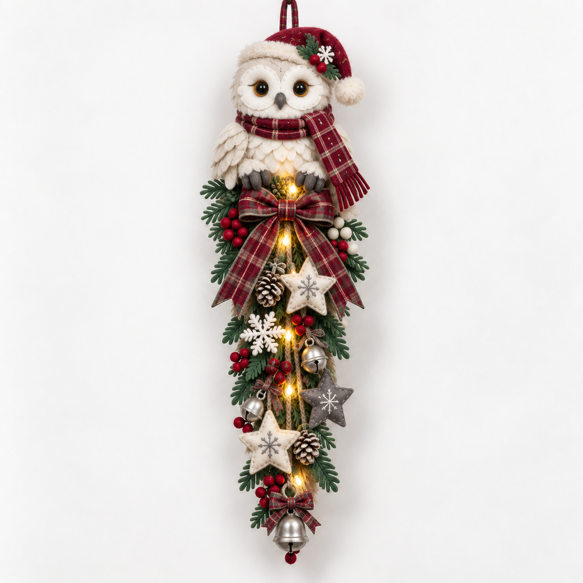 🐮🎄 MerryCascade™ Highland Cow Glowing Christmas Door Hanger