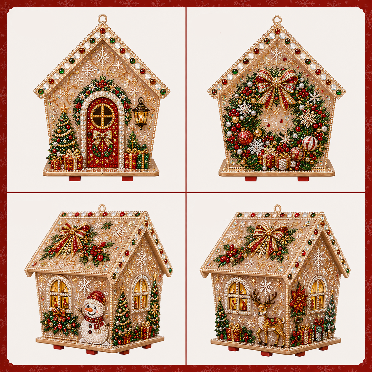 Wreath Christmas Pearl Art House
