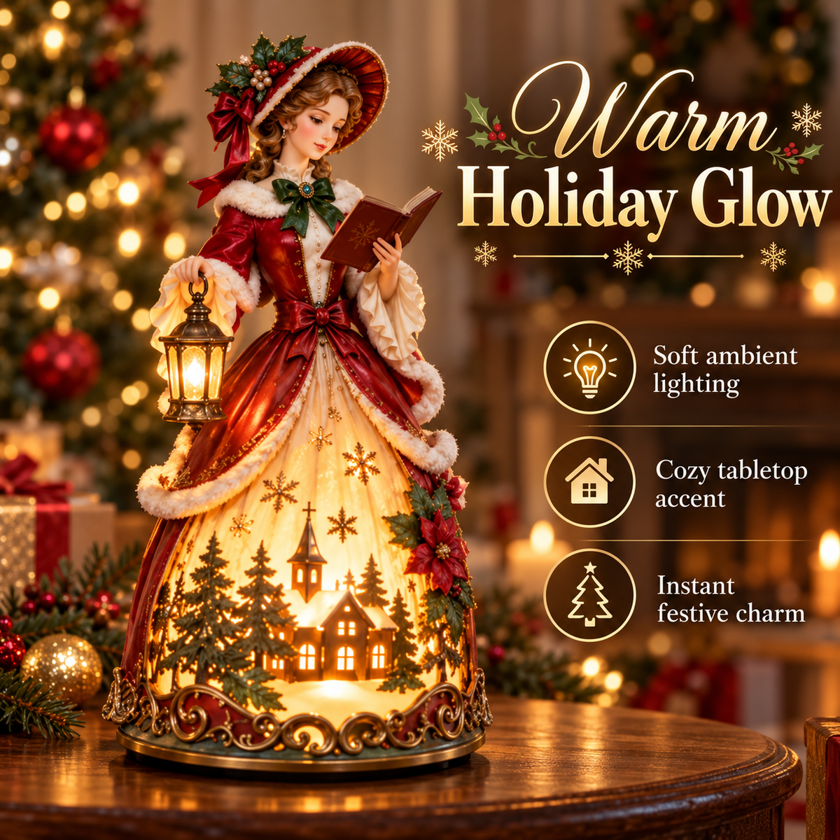 Warm glow from Victorian-inspired Christmas Caroler