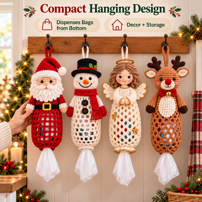 🎄 Merry Tidy Crochet™ – Christmas Bag Holder DIY Kit