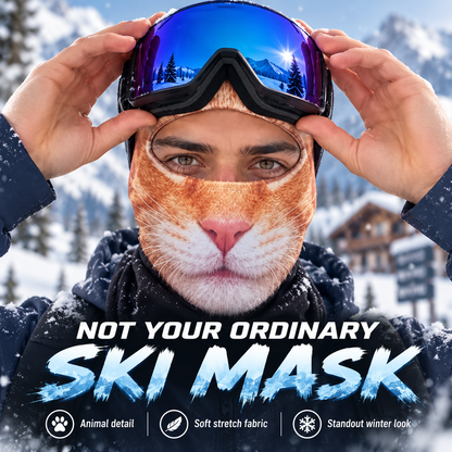 🔥Last Day 49% OFF-🐯 Animal Face Ski Mask™ – The Funniest Winter Balaclava Everyone Will Ask About