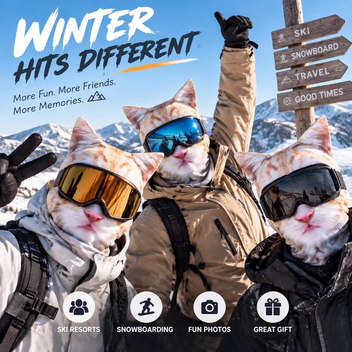 🔥Last Day 49% OFF-🐯 Animal Face Ski Mask™ – The Funniest Winter Balaclava Everyone Will Ask About