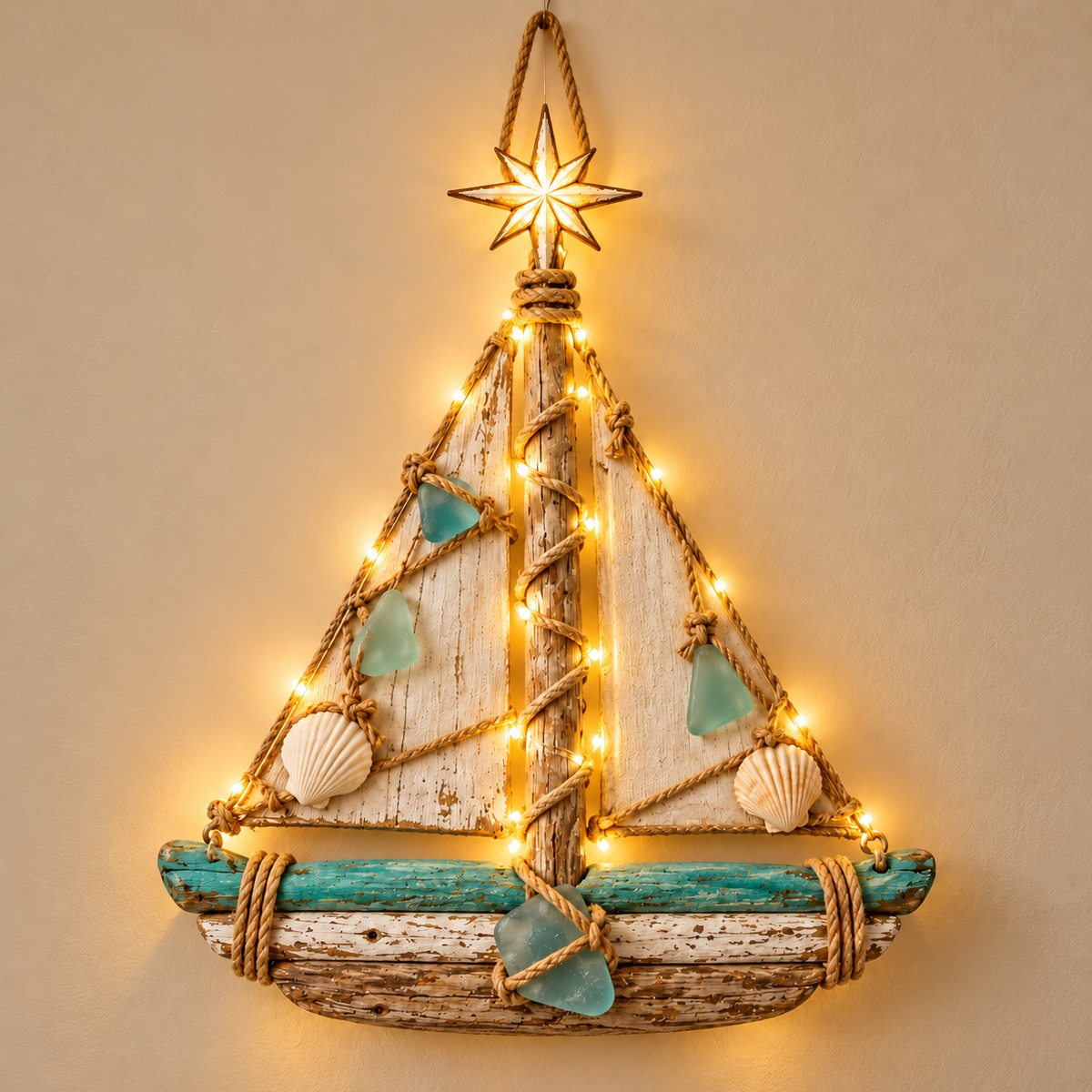 Lighted Harbor Lights Sailboat Christmas Tree