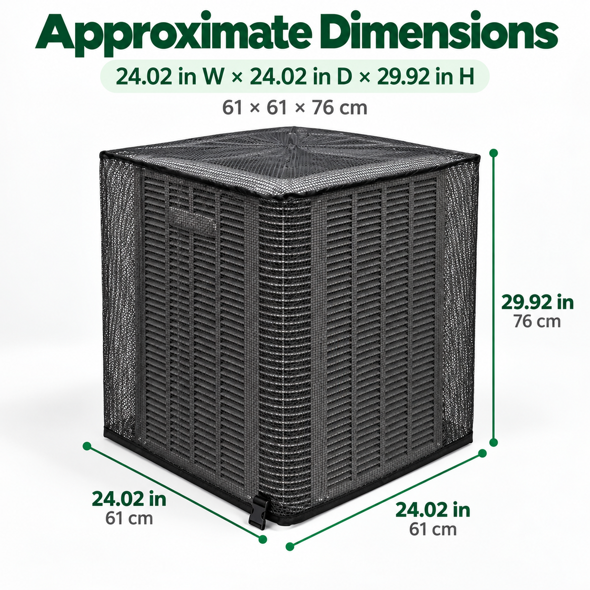❄️ Heavy-Duty Mesh AC Cover – All-Season Outdoor Protection