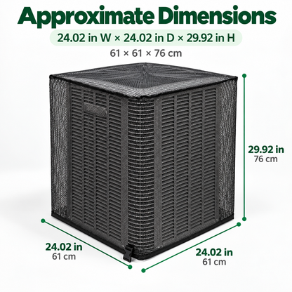 ❄️ Heavy-Duty Mesh AC Cover – All-Season Outdoor Protection