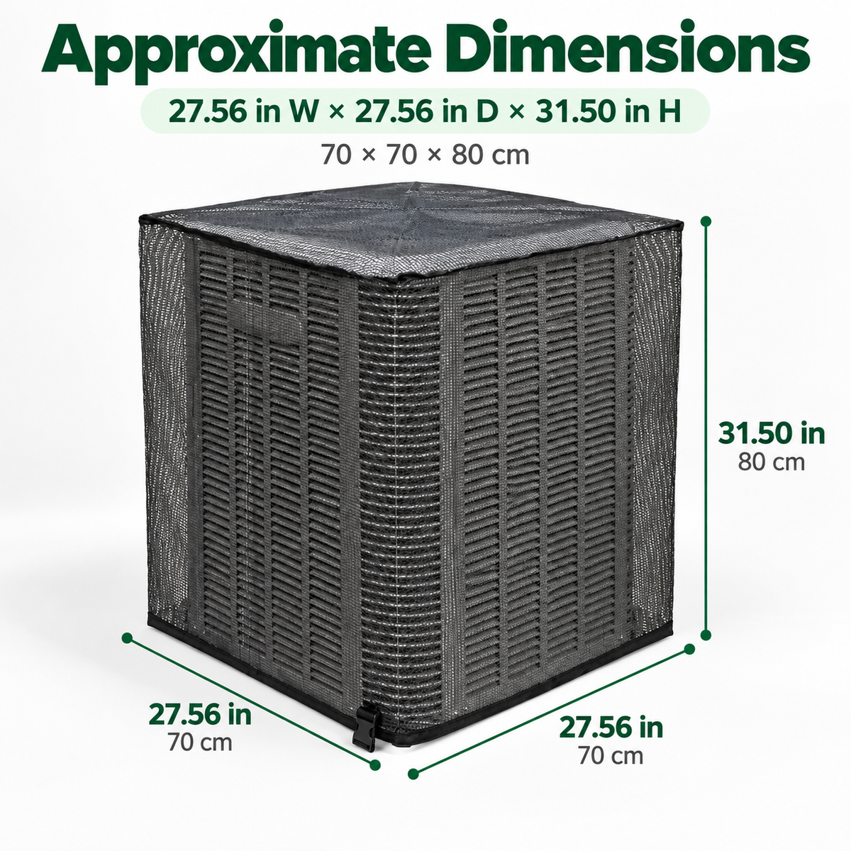 ❄️ Heavy-Duty Mesh AC Cover – All-Season Outdoor Protection