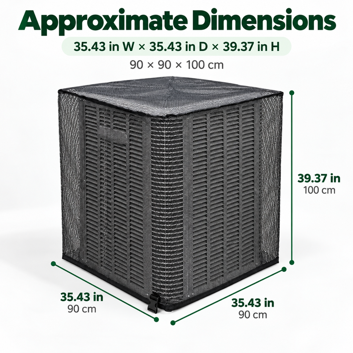 ❄️ Heavy-Duty Mesh AC Cover – All-Season Outdoor Protection