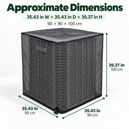 ❄️ Heavy-Duty Mesh AC Cover – All-Season Outdoor Protection