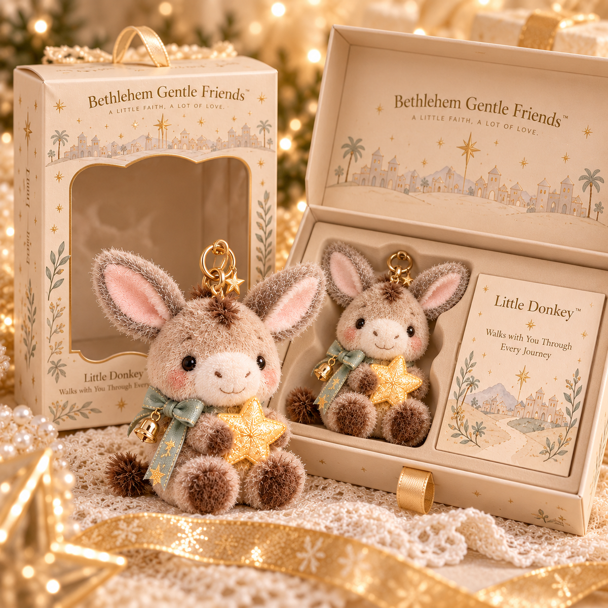 Bethlehem Gentle Friends gift box and message card