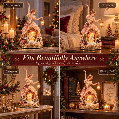 🔥LAST DAY 49% OFF 🩰  Winter Ballerina Story Lamp™ – Lighted Nutcracker Christmas Tabletop Decor