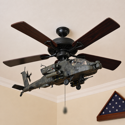 🔥 LAST DAY 50% OFF-🚁 Helicopter Ceiling Fan Decoration – Flying Aviation Display