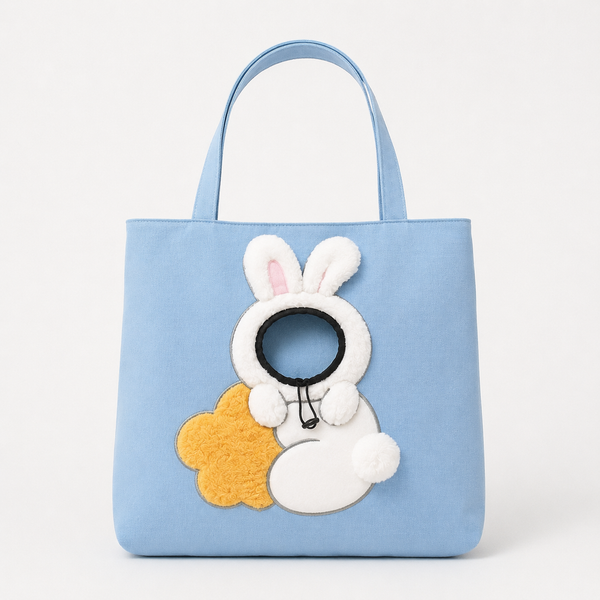 Blue Bunny pet carrier tote