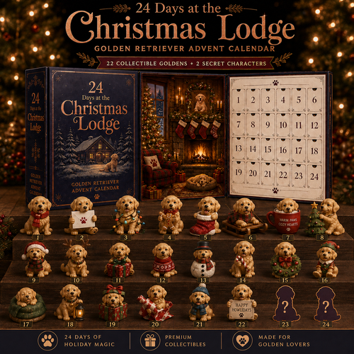 ⏰Limited Stock 50% OFF - 🎄🐕 2026 Golden Retriever Advent Calendar – 24 Days of Golden Mischief