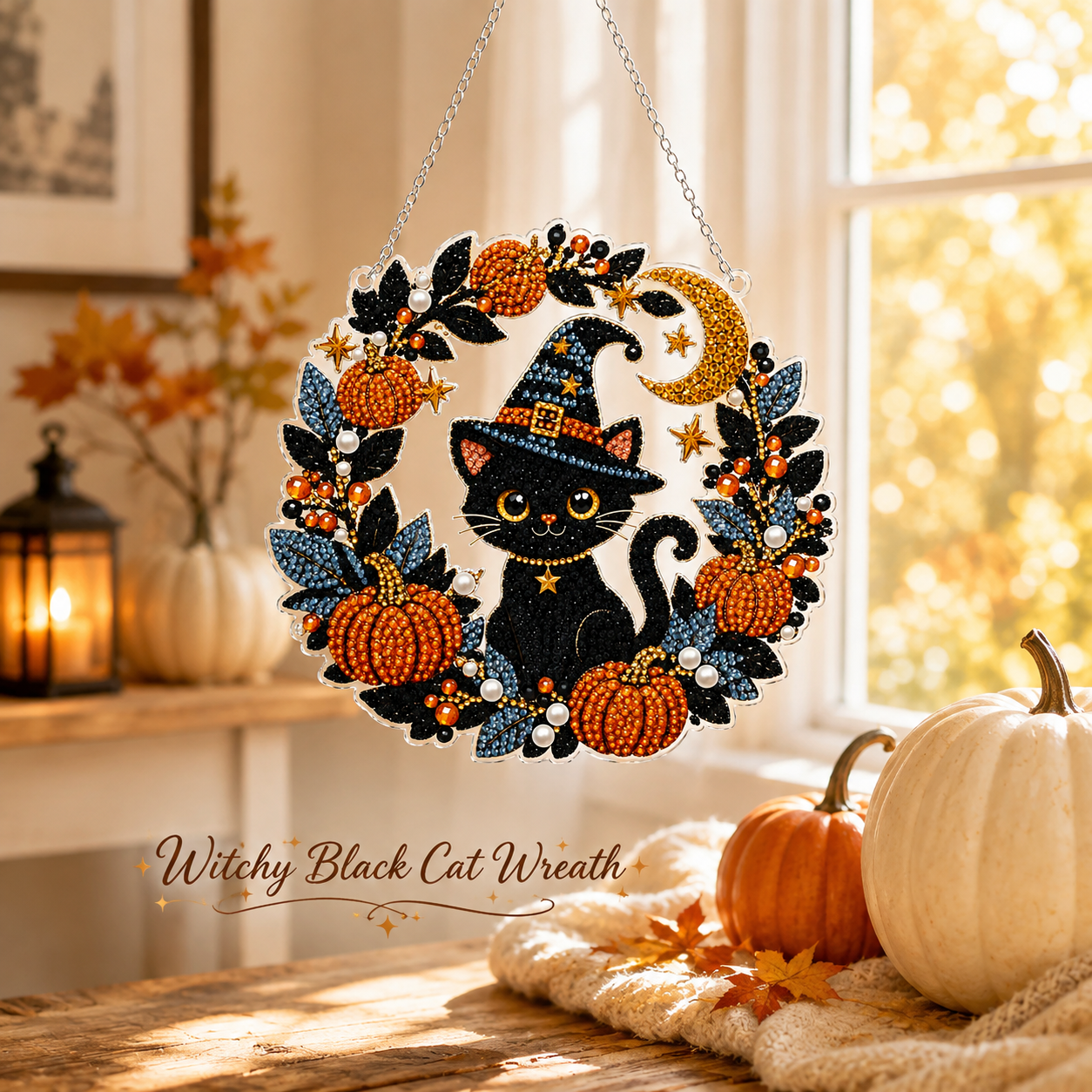 🎃 Halloween Diamond Painting Hanging Ornament Kit ✨