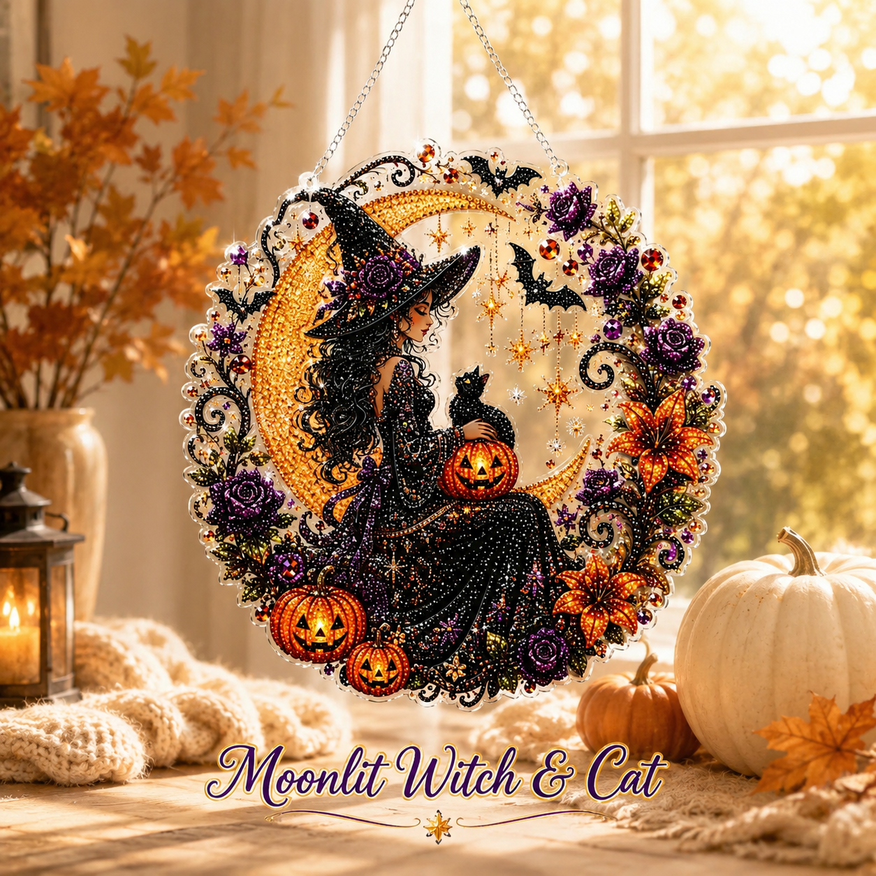 🎃 Halloween Diamond Painting Hanging Ornament Kit ✨