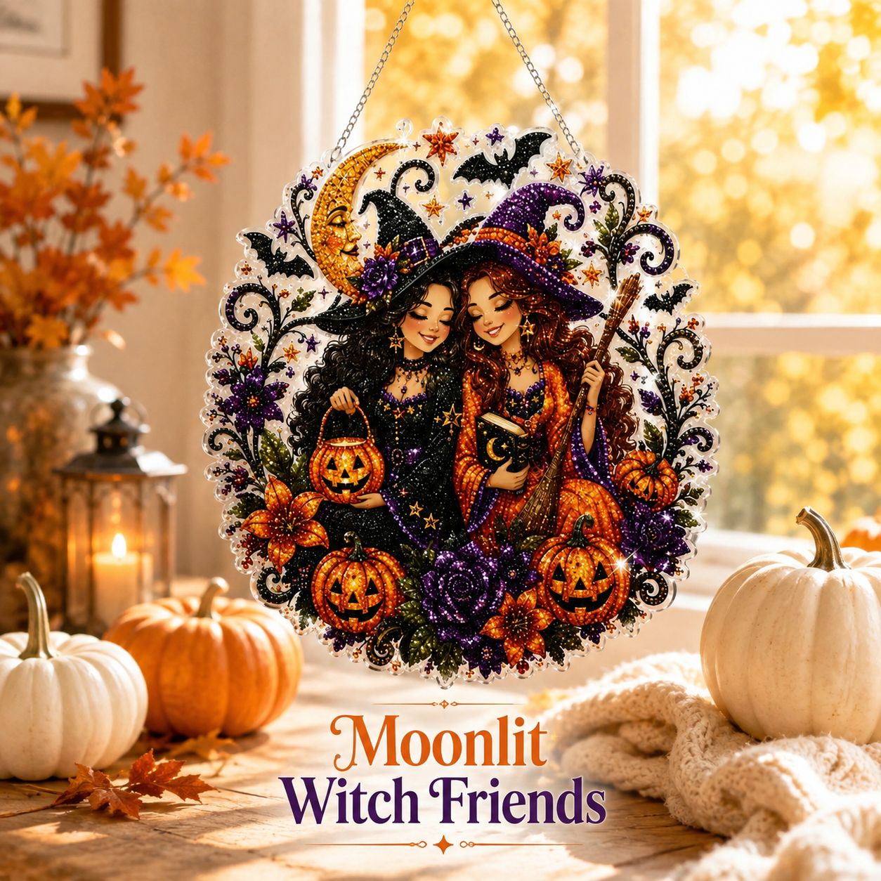 🎃 Halloween Diamond Painting Hanging Ornament Kit ✨