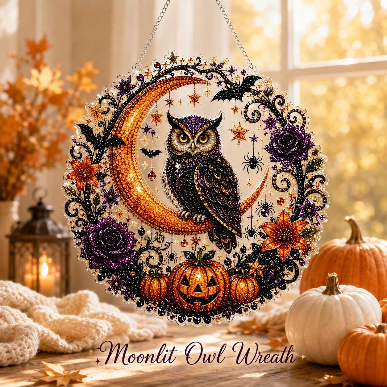 🎃 Halloween Diamond Painting Hanging Ornament Kit ✨