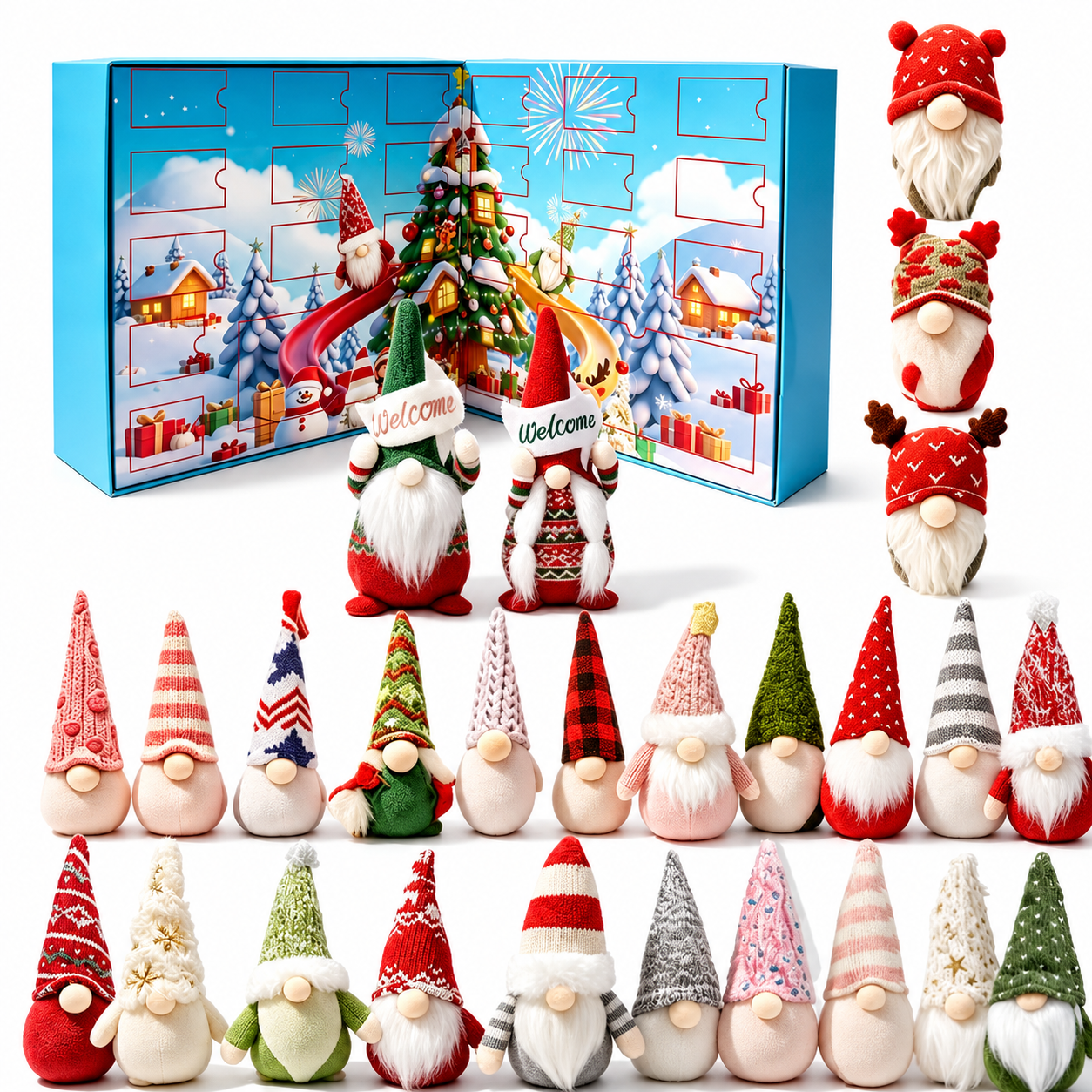 🎄 2026 Christmas Gnome Advent Calendar – 24 Days of Cozy Gnome Surprises 🎁✨