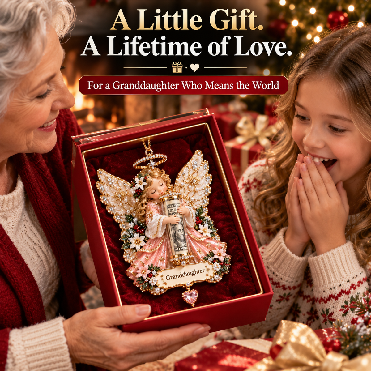 👼Christmas Angel Cash Holder Ornament