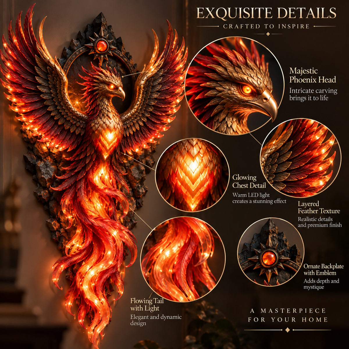 Legends of Light™ Fantasy Guardian Wall Sconce Collection
