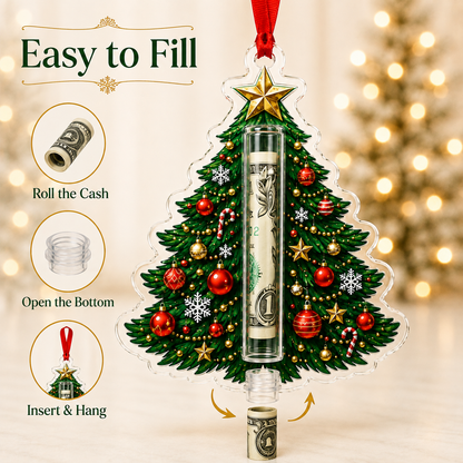 🎁💵 Christmas Cash Holder Ornament — Turn Cash Into a Christmas Surprise