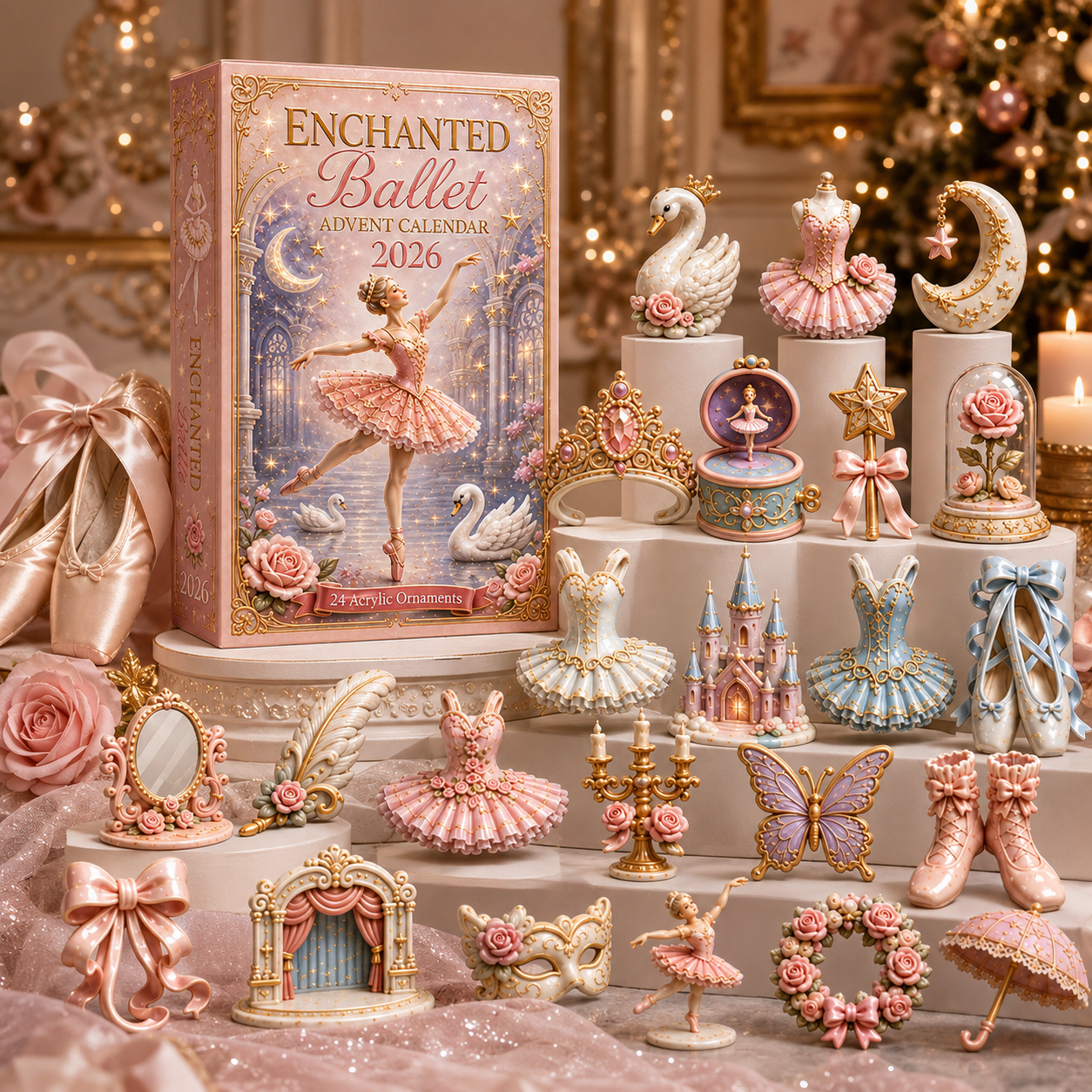 ⌛ Last Day! 49% OFF – 🩰 Enchanted Ballet Advent Calendar 2026 – 24 Days of Ballet Magic