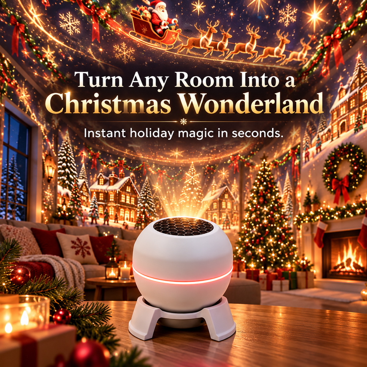 Christmas Projection Night Light