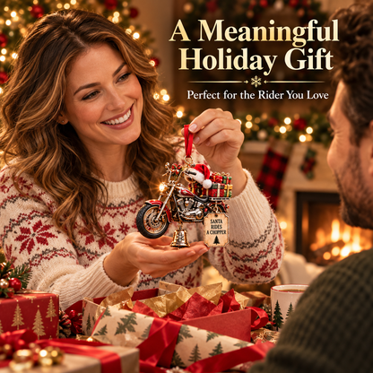 🏍️ Motorcycle Christmas Ornaments – Ride Safe, Ride Free, Come Home 🎄