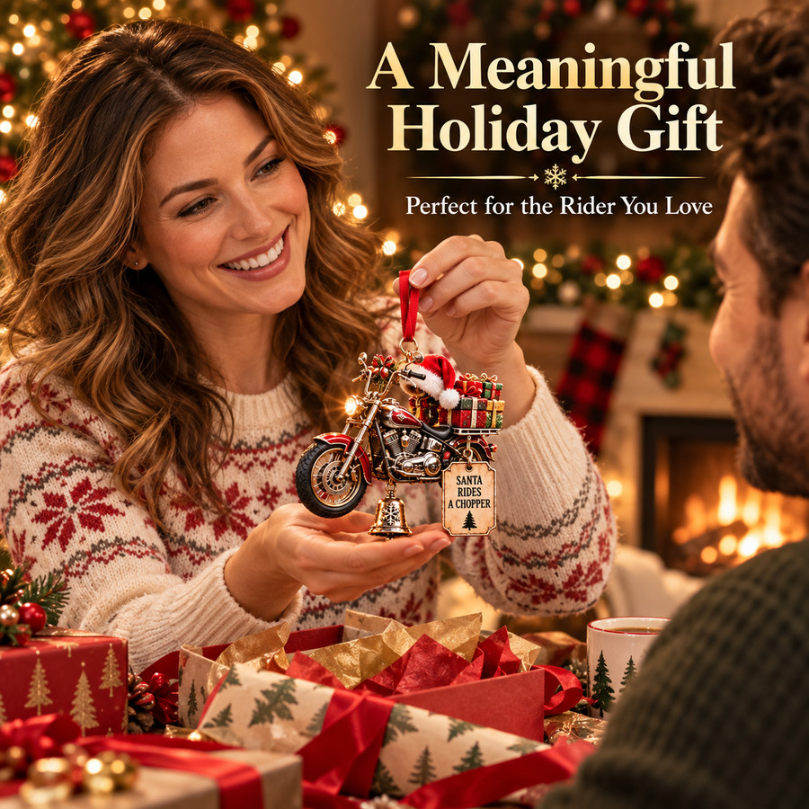 🏍️ Motorcycle Christmas Ornaments – Ride Safe, Ride Free, Come Home 🎄