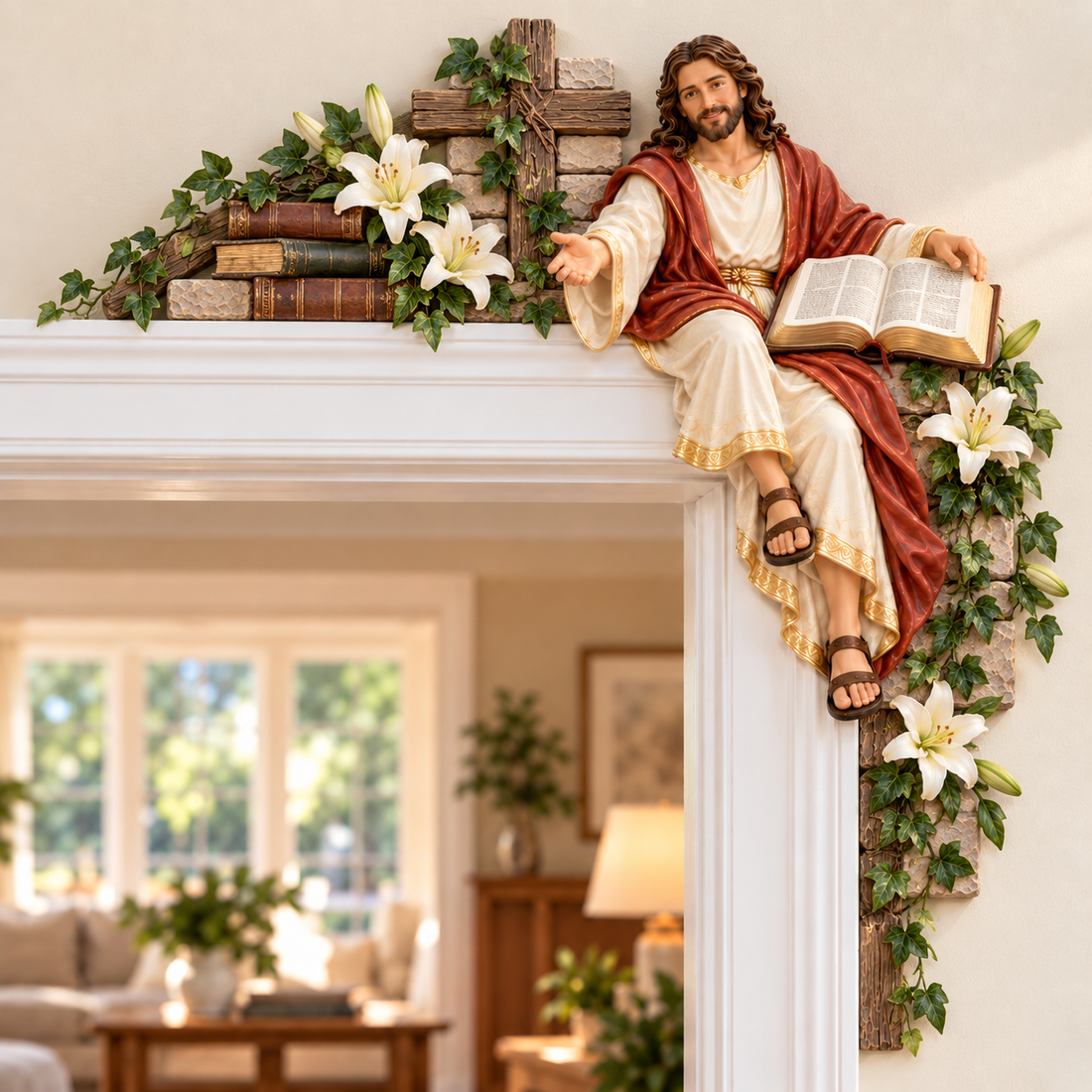 Jesus doorway corner decor home transformation