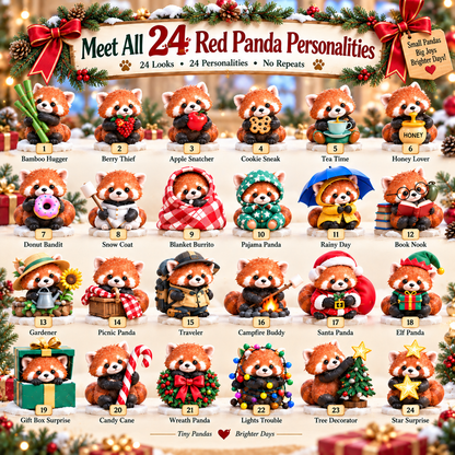 Panda Paws & Tiny Chaos™ – 24 Red Panda Mischief Collectibles