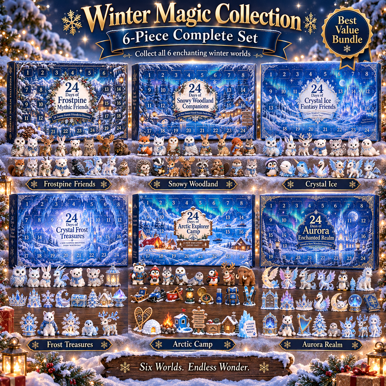 🌌✨ Winter Wonderverse 2026 | 6 Magical Worlds Advent Calendar Collection 🎁❄️