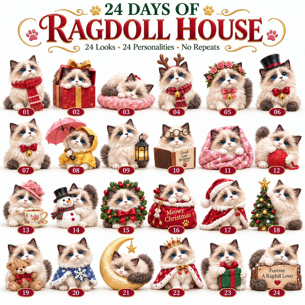 ⏰Limited Stock 50% OFF -💗🐱 24 Days of Cavalier Christmas Advent Calendar 2026 – 24 Collectible Cavalier Surprises.
