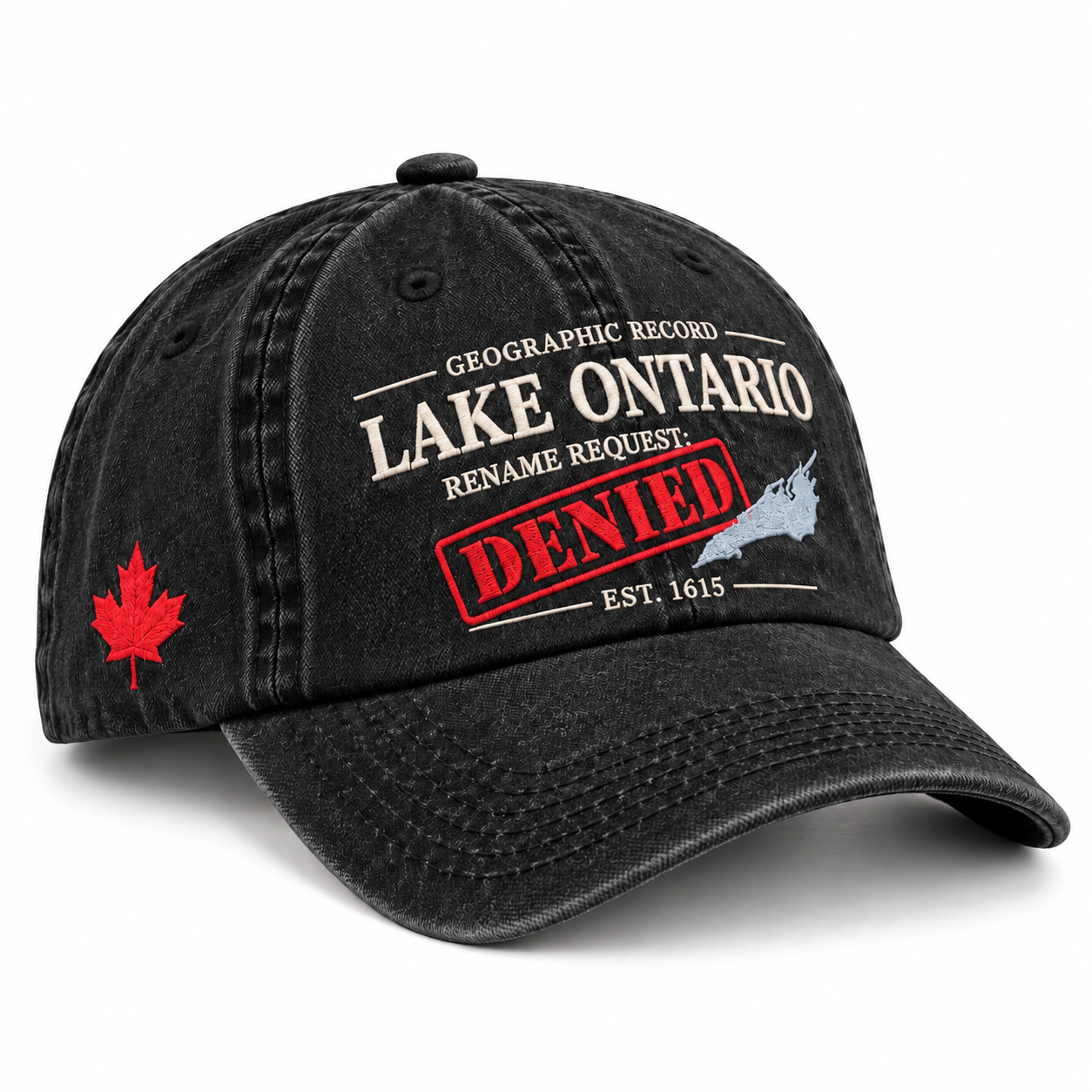 🇨🇦 Lake Ontario Rename Request: Denied Heritage Embroidered Cap