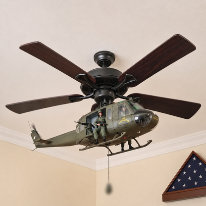 🔥 LAST DAY 50% OFF-🚁 Helicopter Ceiling Fan Decoration – Flying Aviation Display