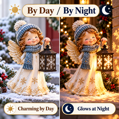 ⛄ Last Day 49% Snowman Nativity Glow™✨ – Solar Christmas Step Light with Holy Family Projection