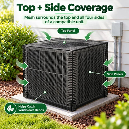 🔥Last Day 50% OFF- ❄️ Heavy-Duty Mesh AC Cover – All-Season Outdoor Protection
